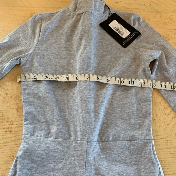 Prettylittlethings Grey Sports Stripe High Neck Jumpsuit - Picture 5 of 9